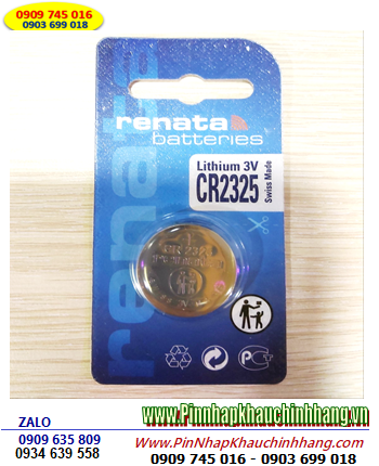 Renata CR2325, Pin 3v lithium Renata CR2325 chính hãng _Made in Swiss (Loại vỉ 1viên)